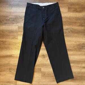 Dickies Chinos Mens 30x30 Black Cotton Work Polyester Pants